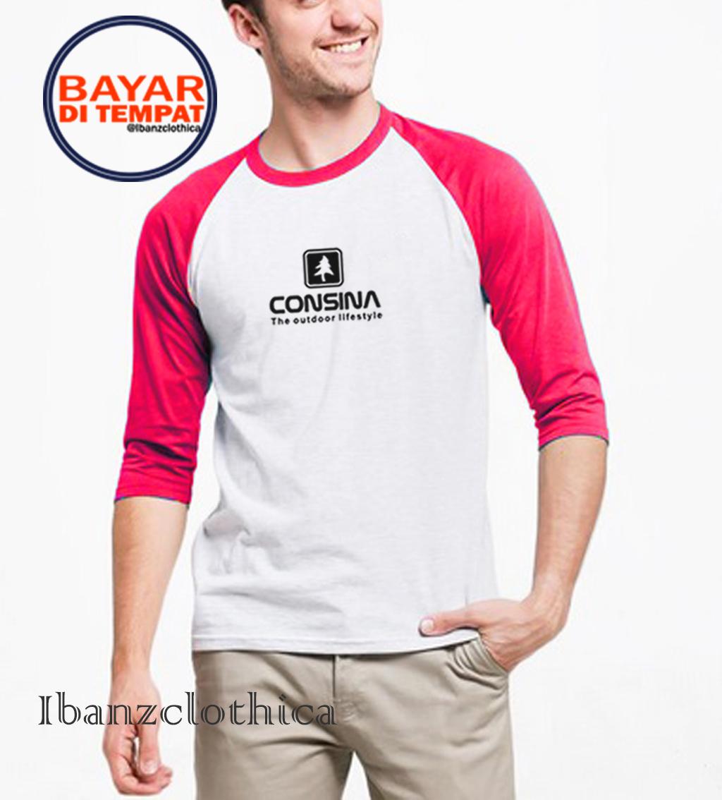 Ibanzclothica - Kaos Polos Marun - Hitam - Putih - Abu-abu - Navy Premium / Kaos Raglan 0001 / Kaos Keren / Kaos Outdoor