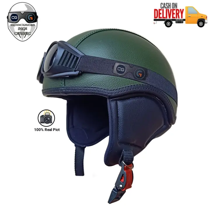 Helm Retro Mosar Millenial Kulit Kacamata Helm Retro Chips Helm Bogo Chips Helm Club Classic Helm Termurah Helm Retro Klasik Lazada Indonesia