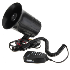 12 V Klakson Keras Sirene Alarm Mobil Auto Truck Motorcycle 6 Suara TonePA System + Mic-Intl