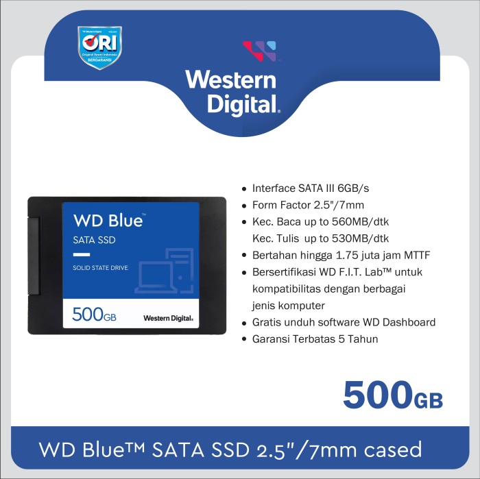 Wd Blue Beli Ssd 500gb Wd Blue Ssd 500gb Western Digital Blue Ssd