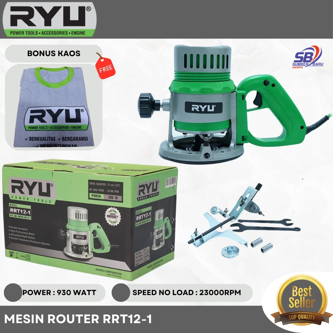 SB RYU ROUTER RRT12-1 - MESIN PROFIL TRIMER KAYU BESAR | Lazada Indonesia
