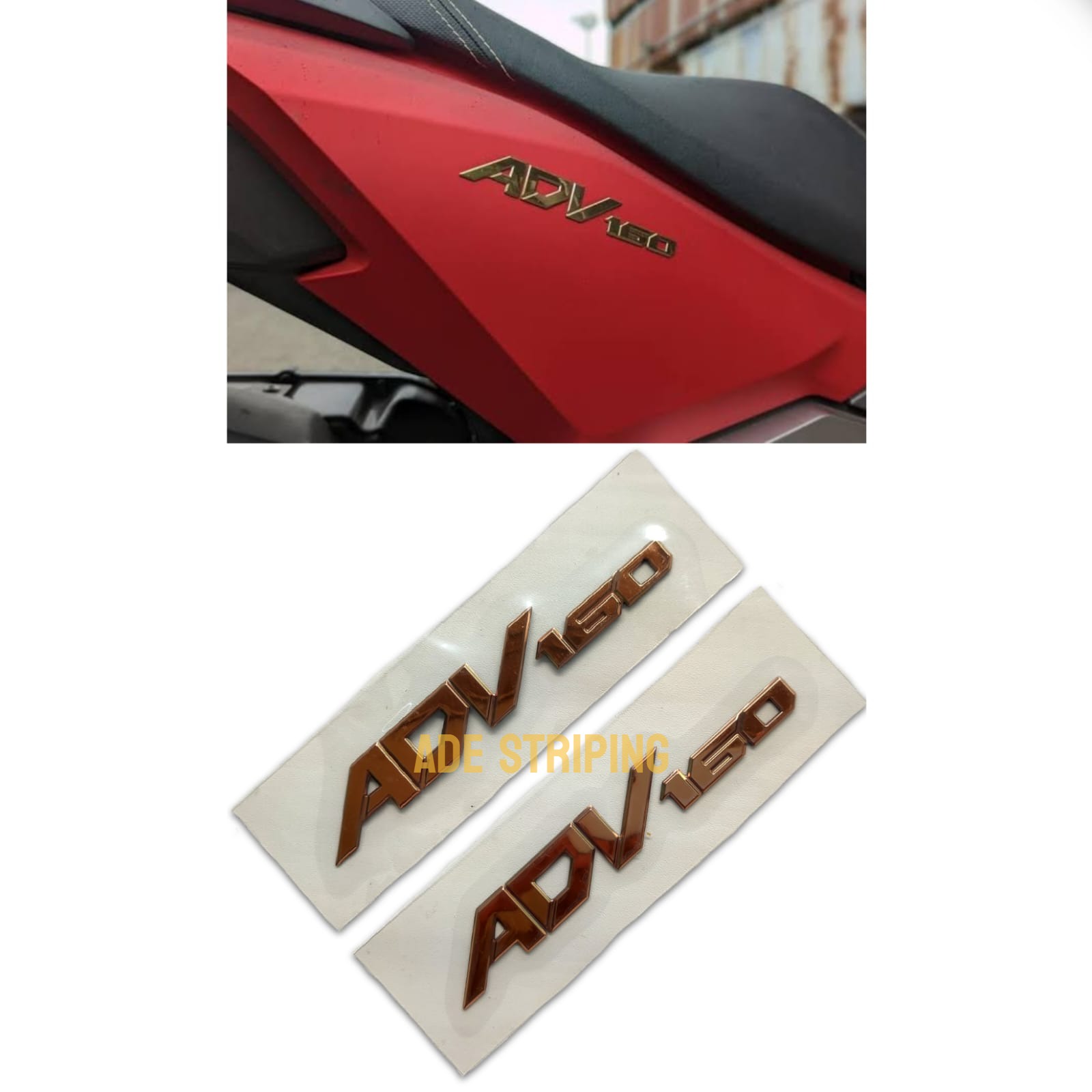 EMBLEM LOGO TULISAN HONDA ADV 160 3D 1SET KANAN KIRI | Lazada Indonesia