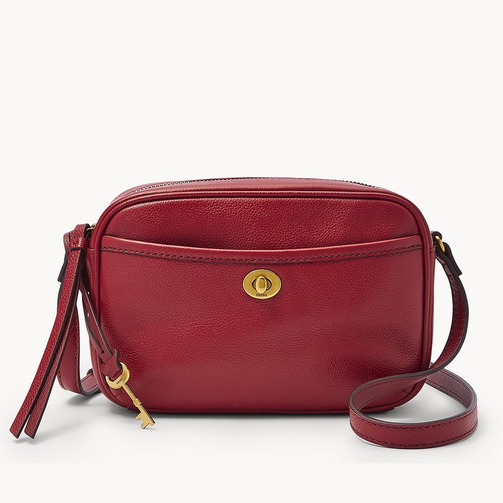 Fossil Brennon Camera Bag Red Velvet SHB2945627 Lazada Indonesia