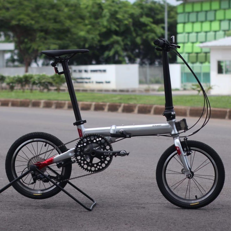 camp hazy folding bike