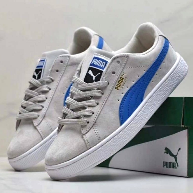 puma suede electric blue