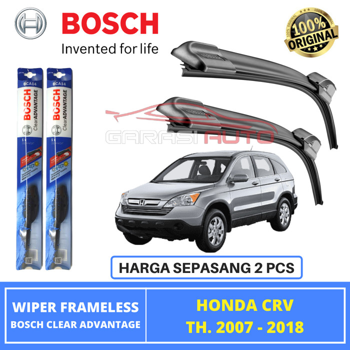 Wiper Honda CRV GEN 3 Original Bosch Clear Advantage Karet Frameless