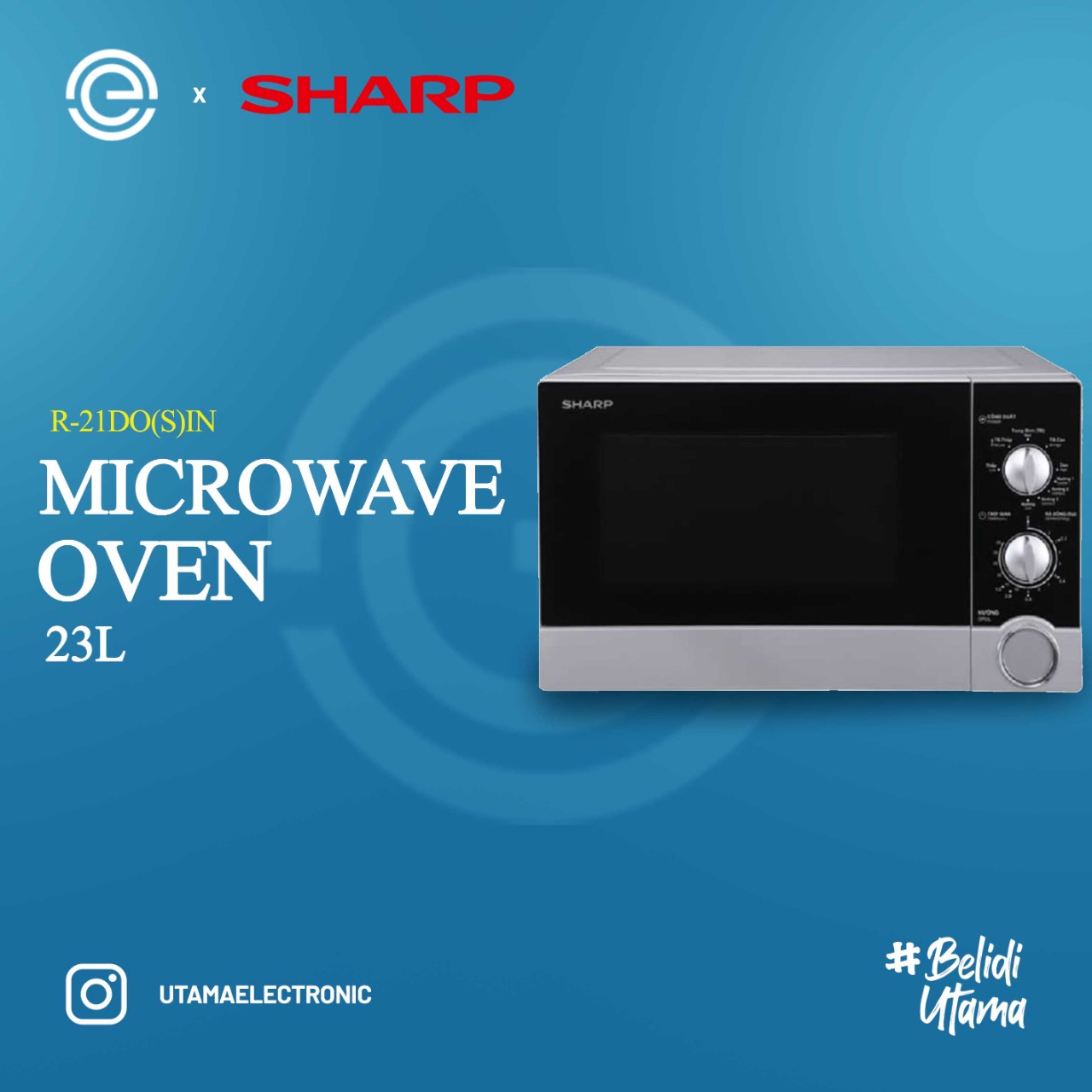 SHARP Microwave Oven 23 Liter R21D0(S)IN Lazada Indonesia
