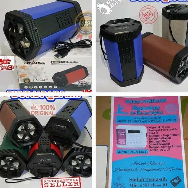 Speaker murotal Al-Qur'an tp 333 +memory 8gb isi 30 juz