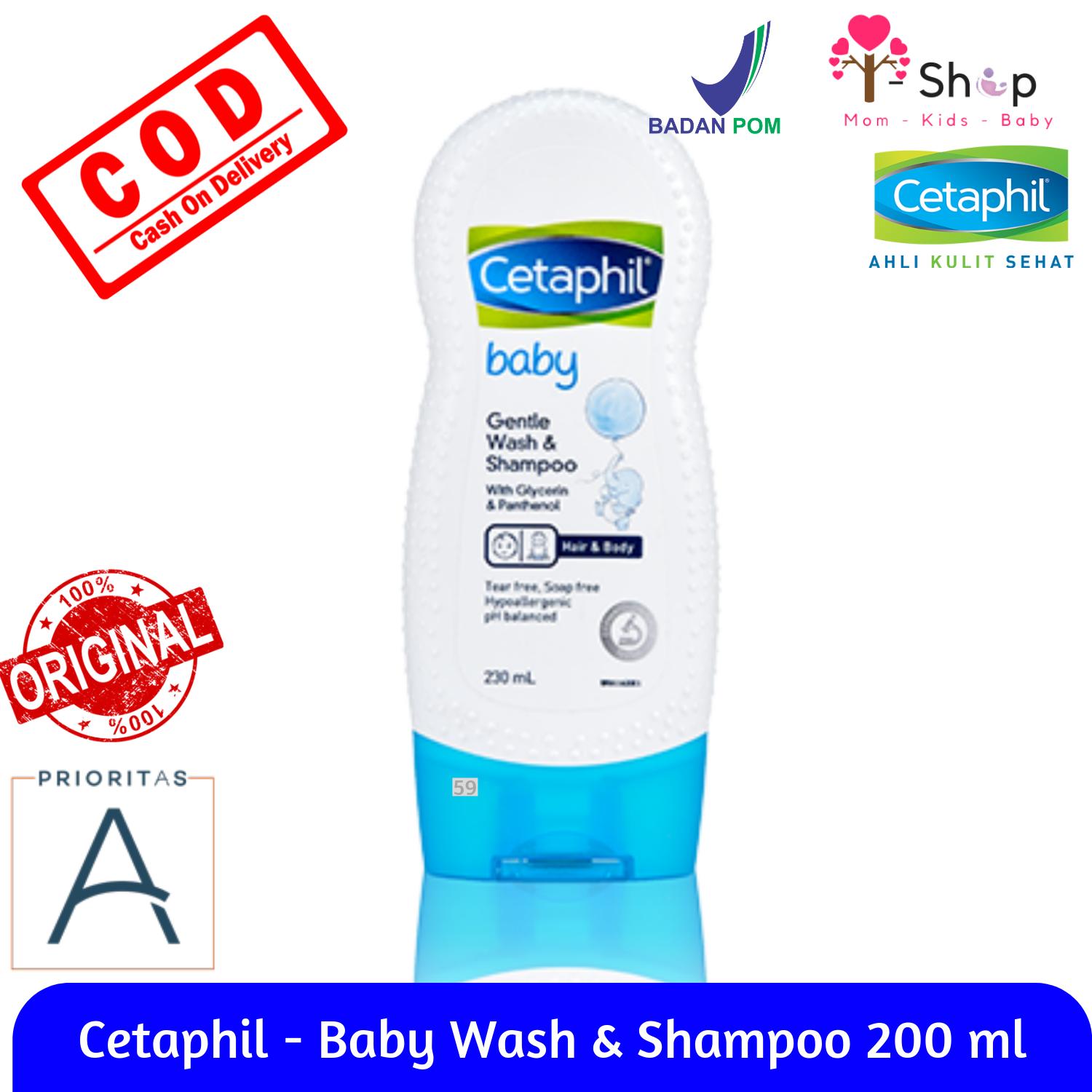 i-shop Cetaphil Baby Gentle Wash and Shampoo / Sabun Badan dan Sampo Bayi Dengan Bahan Alami Untuk Membersihkan Kulit Tubuh dan Kepala Bayi / CETAB-GWS