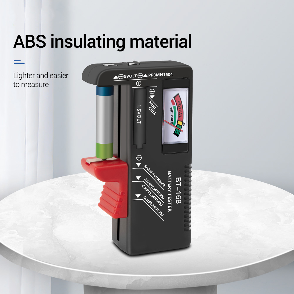 【ready in stock/on sale】BT168 Universal Digital Battery Capacity Tester LCD For 9V 1.5V AA AAA Cell C D Batteries