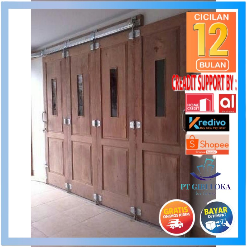 Pintu Garasi Lipat 4 buah kusen pintu dan jendela pintu kayu pintu