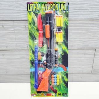 Mainan Shotgun Blaster Toys Mainan Tembak Tembakan Kokang Full Aksesories Lazada Indonesia