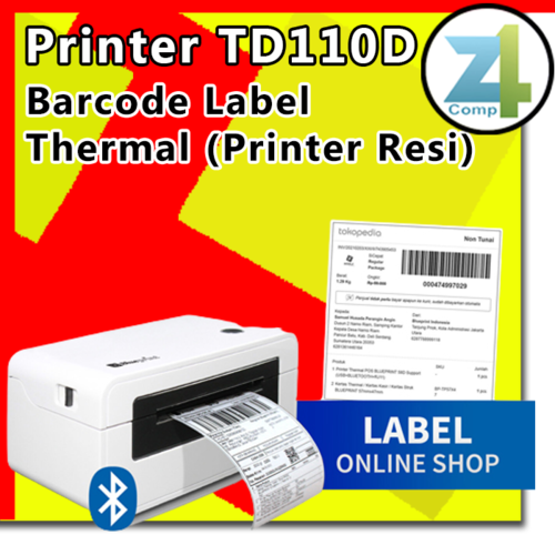 BluePrint BPTD110D USB + Bluetooth Printer Barcode Label Thermal