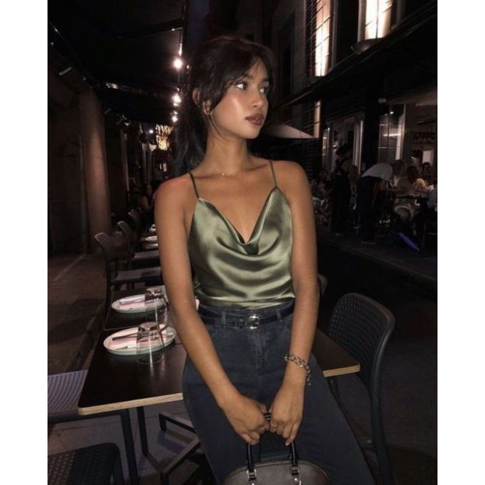 Cami Tank top satin silk Tank Top satin silk premium Tank Top