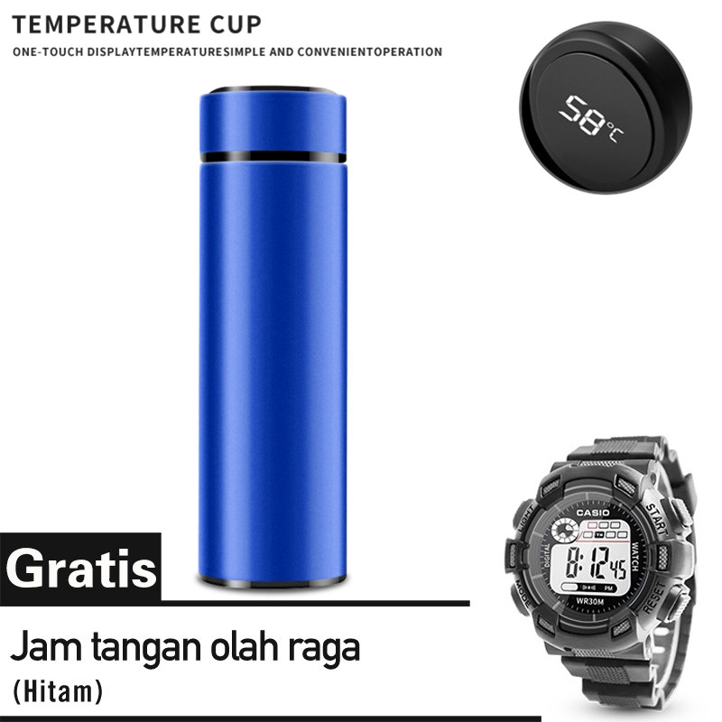 Thermos Termos Tumbler Botol Minum Tahan Panas ada Display Suhu