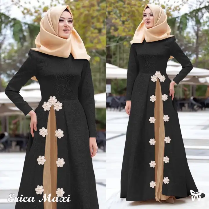 Newone Shop Maxi Erica Gamis Syari Wanita Terbaru Maxi Dress Wanita Baju Muslim Wanita Terbaru Six Lazada Indonesia