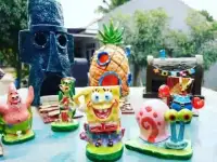 Hiasan Aquarium Spongebob Dkk Membeli Jualan Online Hiasan