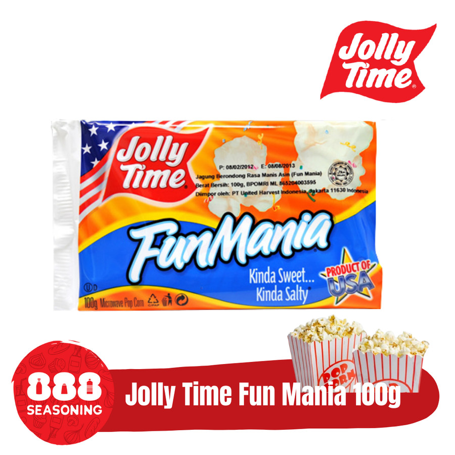 JOLLY TIME FUN MANIA POPCORN 100g Lazada Indonesia