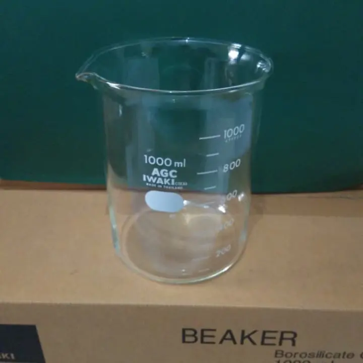 Free Ongkir Gelas Piala Beaker Glass 1000 Ml 1 Liter Iwaki Limited Lazada Indonesia