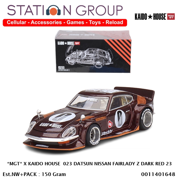 MINI GT X KAIDO HOUSE 023 DATSUN NISSAN FAIRLADY Z DARK RED 23
