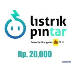 PLN Token Listrik Prabayar - 20.000 (Masukkan ID Meter di Kolom Alamat)