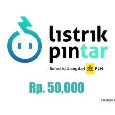 PLN Token Listrik Prabayar - 50.000 (Masukkan ID Meter di Kolom Alamat)