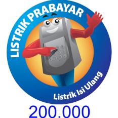 PLN Token Prabayar 200.000 (Cantumkan ID Meter di Alamat Pengiriman)