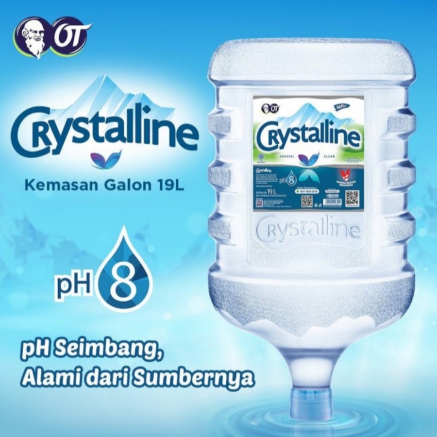 Air Mineral Crystalline Crystalin Ph 8 Galon Isi 19 Liter Lazada Indonesia 2002