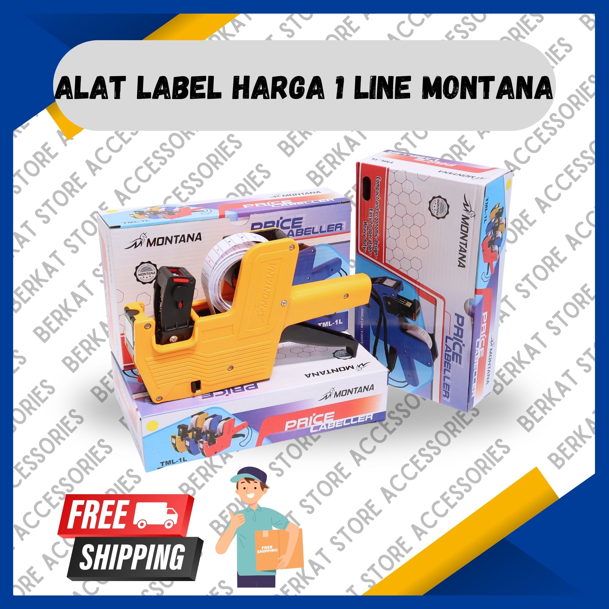 Alat Label Harga Price Labeller Mesin Label Harga Montana TML-1L 8 ...