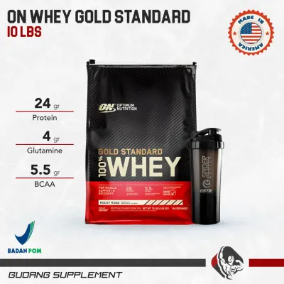 ON Whey Gold Standard 10 Lbs Whey Protein Isolate Optimum Nutrition Gudang Supplemen