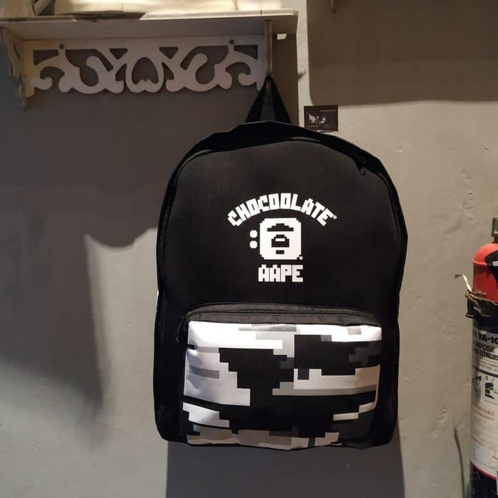 aape x chocolate backpack