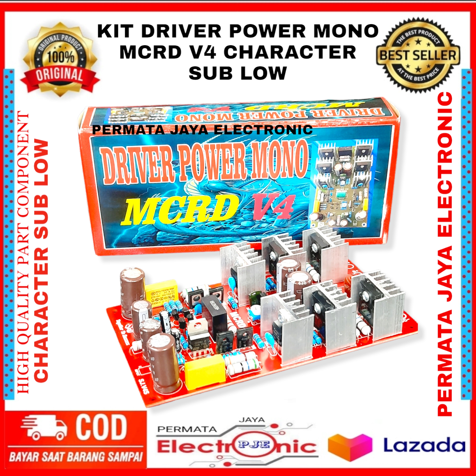 Driver Power MCRD V4 Power Amplifier Mono Low Sub | Lazada Indonesia