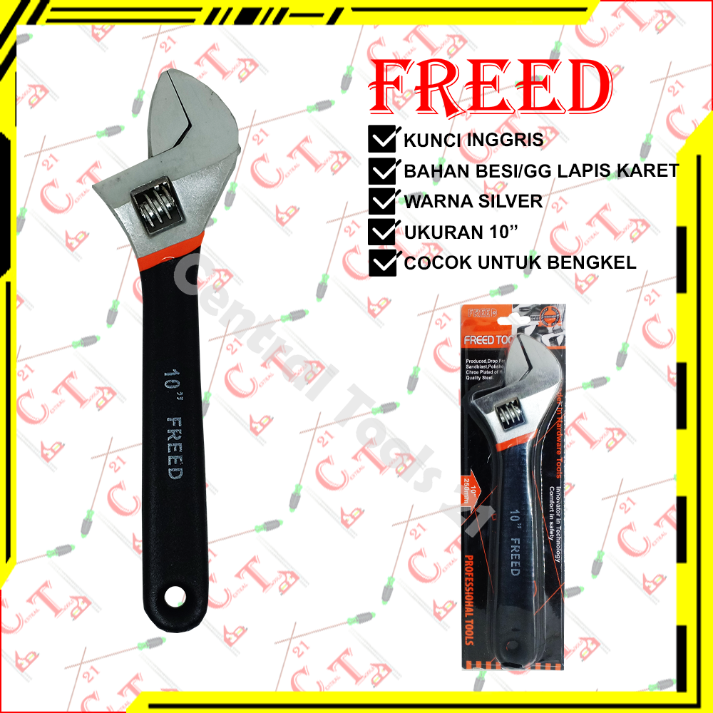Central Tools 21 Kunci Inggris Ingris Press Heavy Duty Gagang Karet