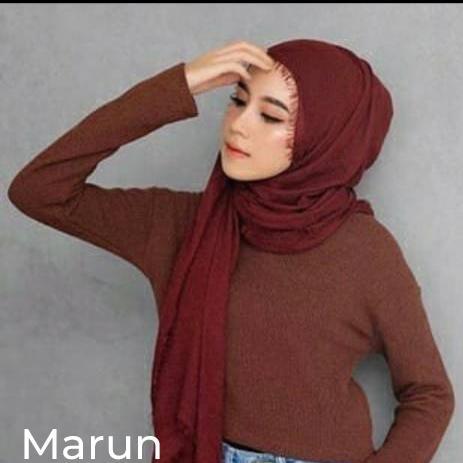 GUAPPA PASHMINA CRINKLE / fashion jilbab wanita / cotton crinkle rawis