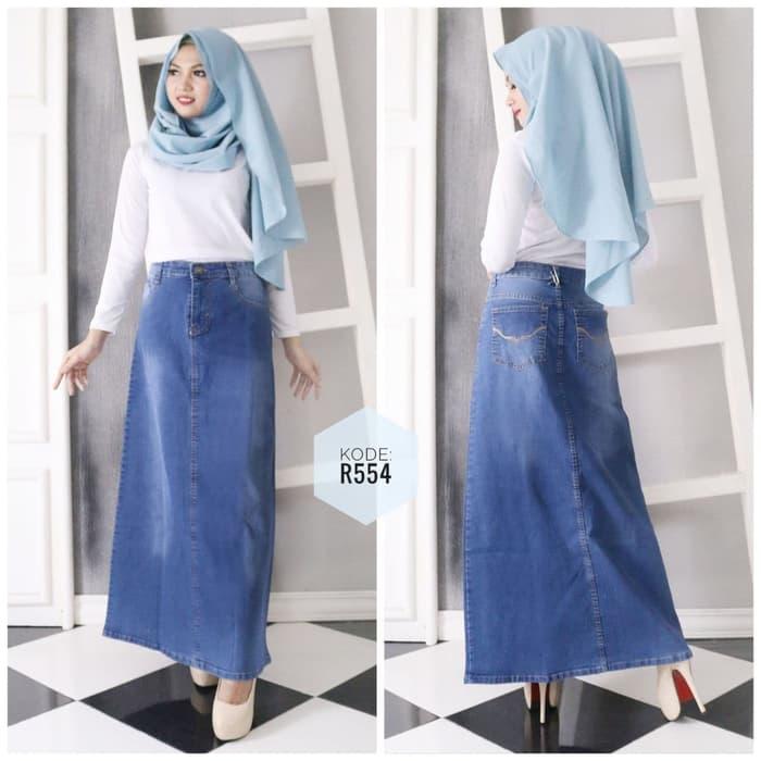 Rok Span I Bawahan Wanita I Busana Wanita Muslimah I R554 / DZA Laris Fashion