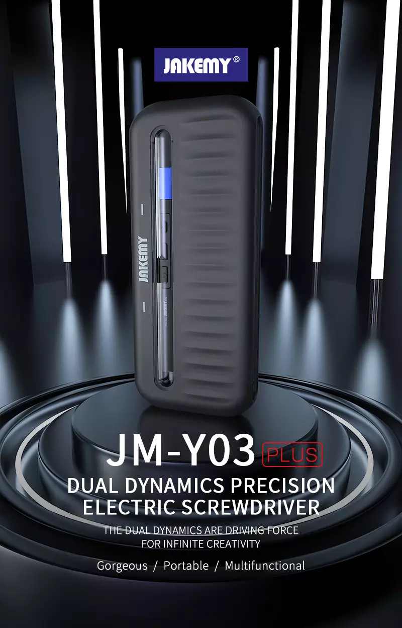 JAKEMY JMY03 Plus Mini Cordless Electric Screwdriver with Removeable