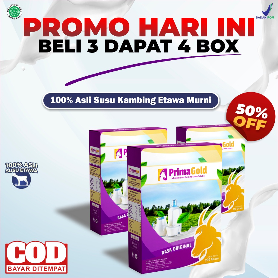 Primagold Primagold BELI 3 DAPAT 4 Susu Kambing Etawa 100% - PRIMA GOLD 3x ...