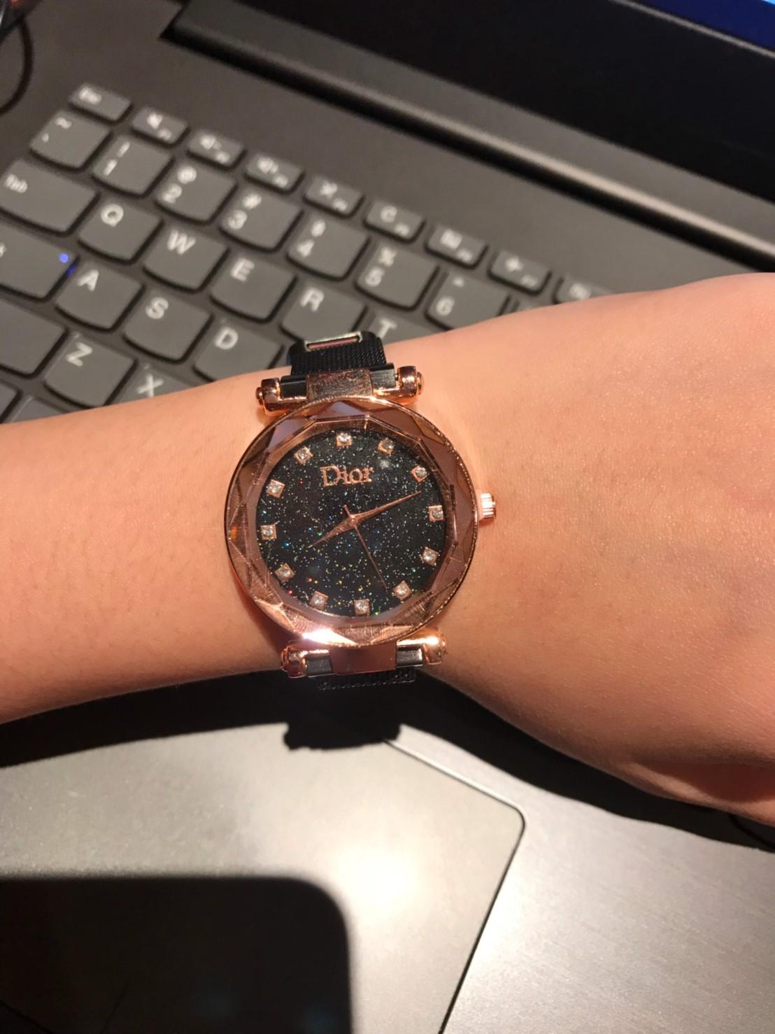 FREE BOX & BATRE Jam Tangan Dior Magnet PREMIUM