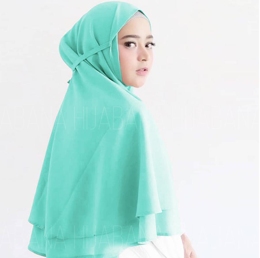 LOVEME Kerudung Instan Pashmina Instan Bella Bergo Hijab Instan Praktis Pastan Jilbab Instan Khimar 2 Layer