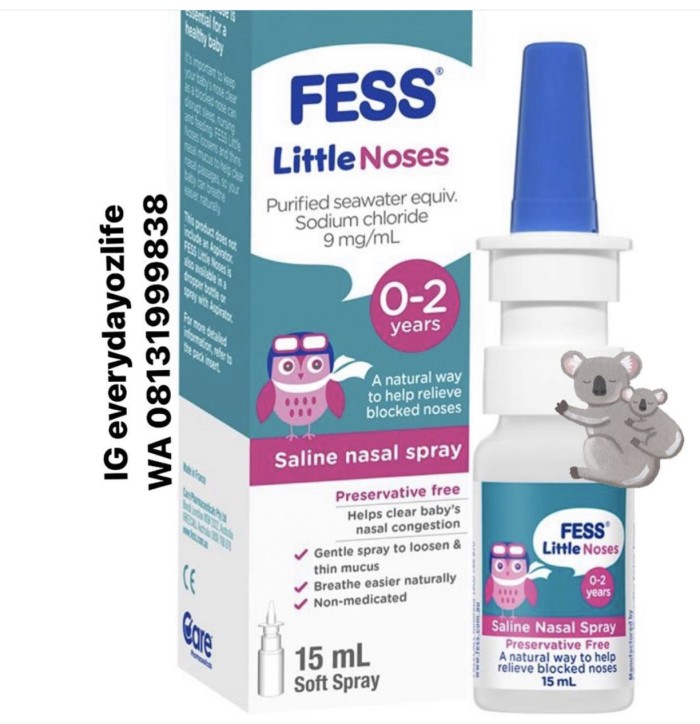 Fess Little Noses Saline Spray Nasal Baby 15Ml Lazada Indonesia
