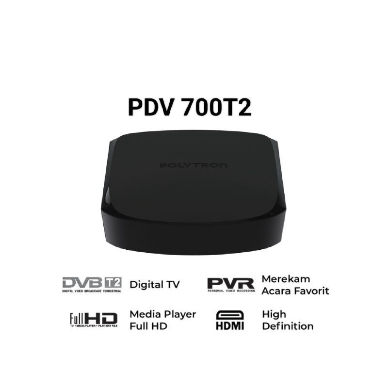 STB POLYTRON / STB Set Top Box POLYTRON TV Digital T2 DBV PDV 700 600 620 Original Lazada