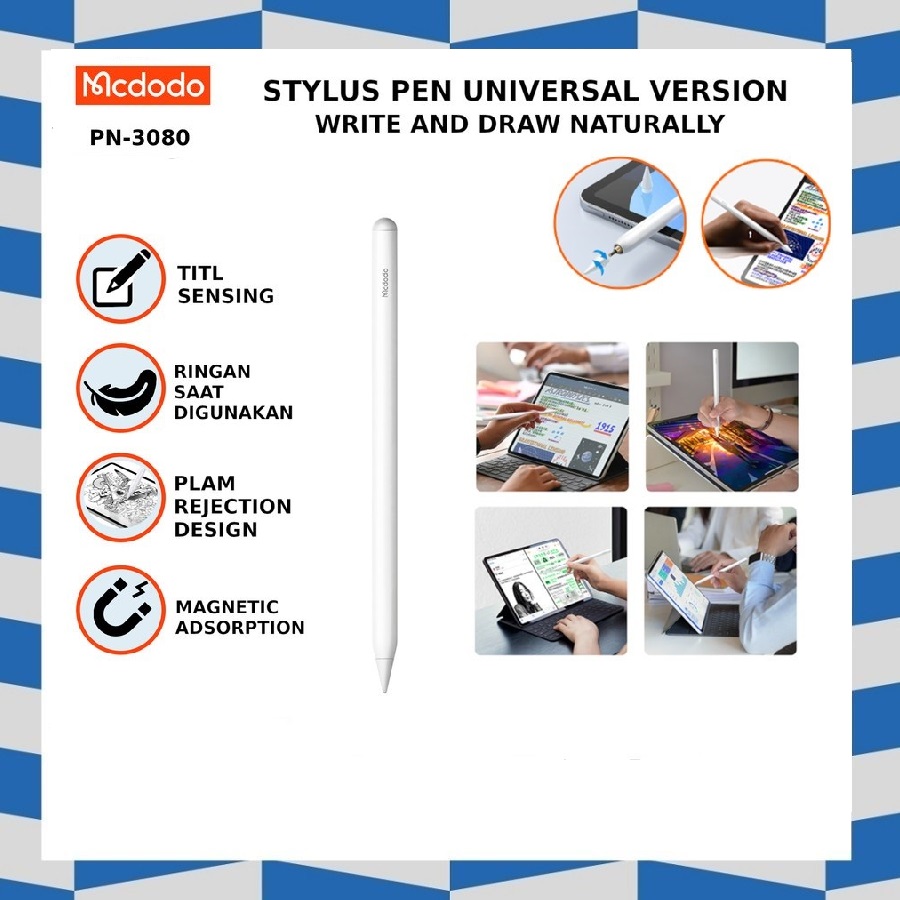 MCDODO PN3080 Active Capacitive Stylus Pen Univ iPad/Android/Windows