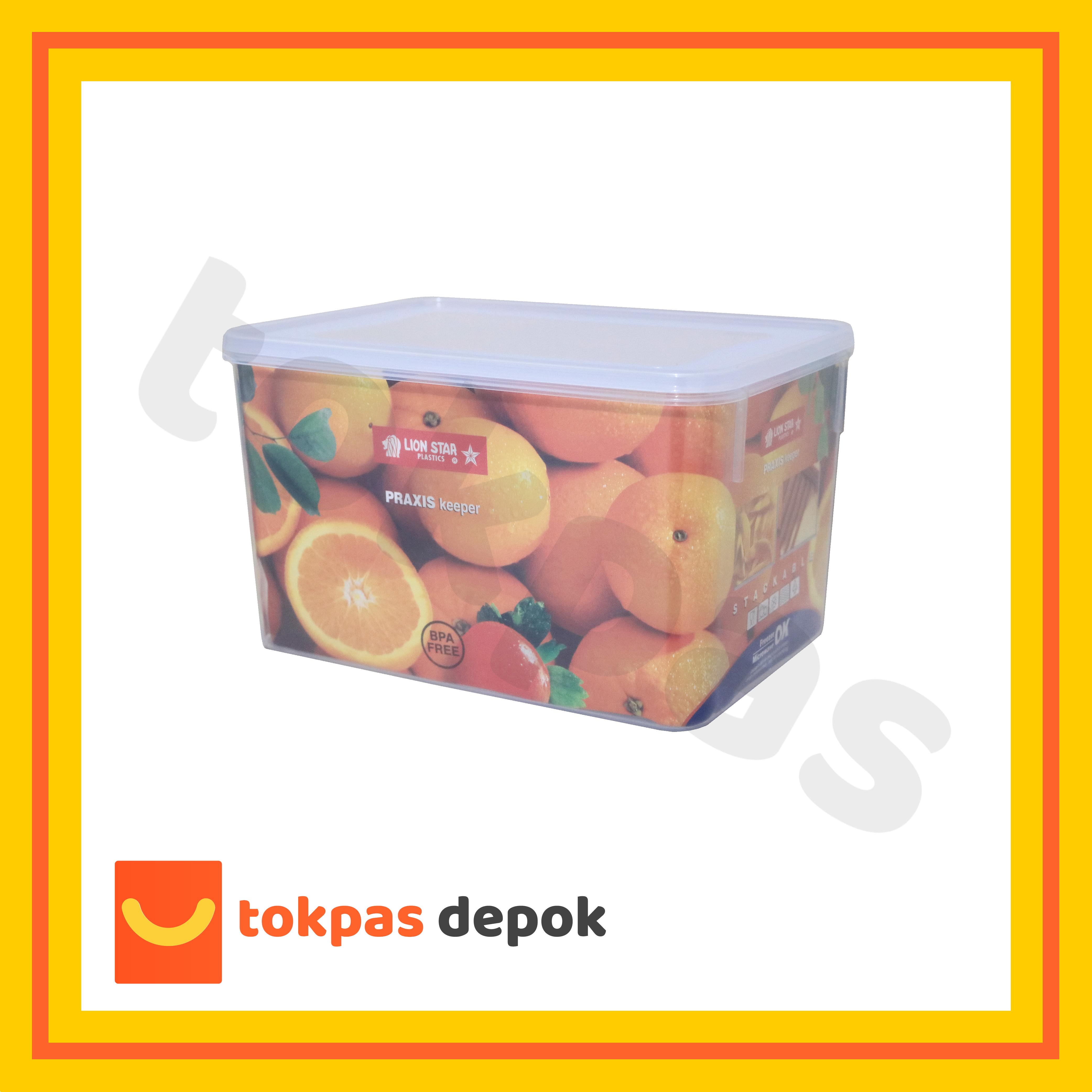 Toples Segi Liter Tempat Makanan Praxis Keeper Lion Star Kp