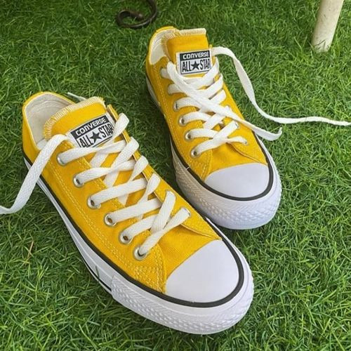 yellow all star shoes