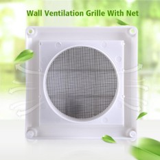 3 Flaps Plastic Air Vent Grille Cover Wall Duct Ventilation Grill With Net- 20*20cm - intl