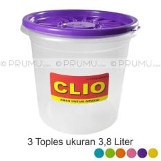3 Toples Plastik 3-8 Liter Tempat Kerupuk Sealware Food Container - 65Ab7e