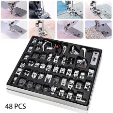 48 Pcs Sepatu Mesin Jahit Alat Perlengkapan Set untuk Brother Singer Domestik-Internasional