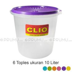 6 Toples Plastik 10 Liter Tempat Kerupuk Sealware Food Container - 359C67