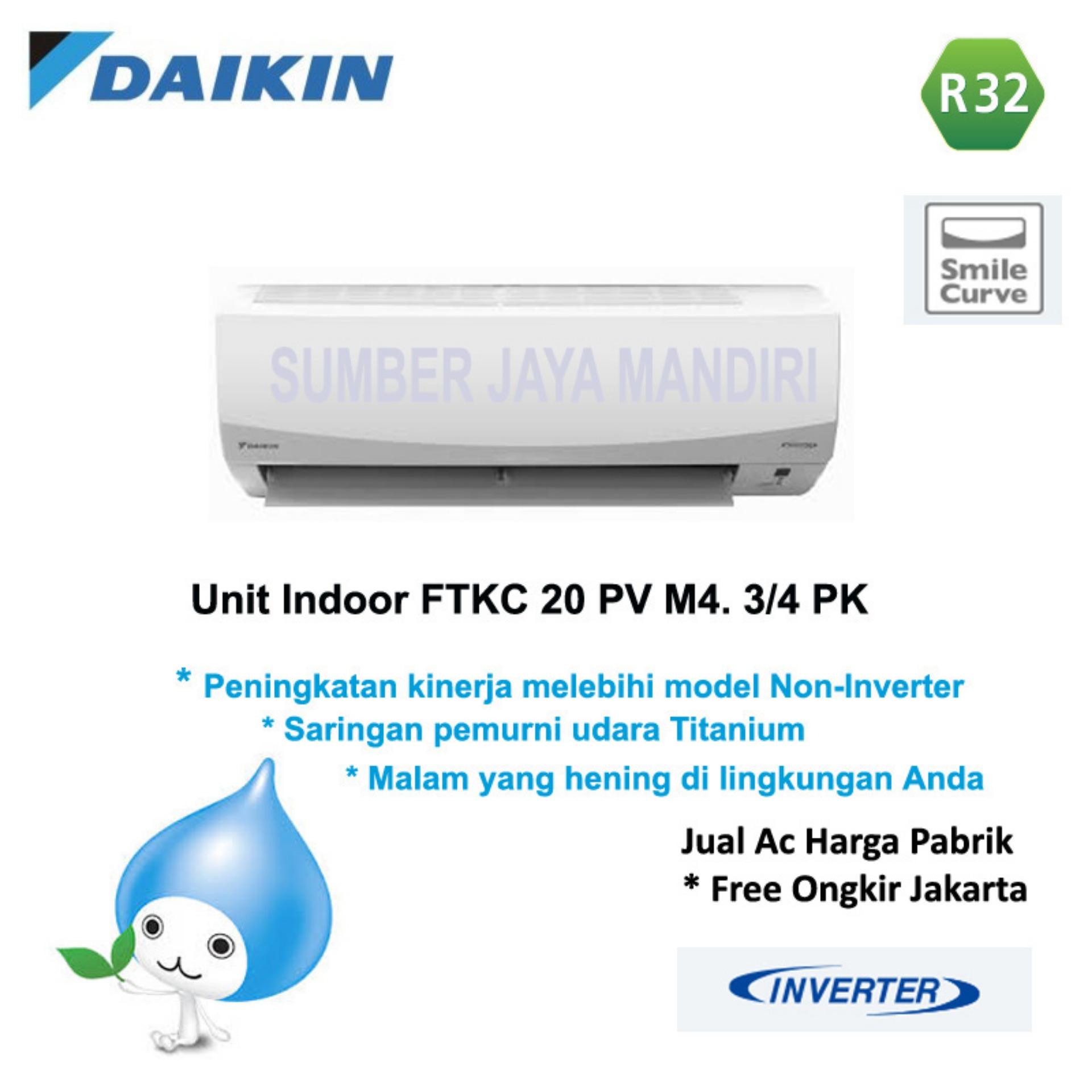 AC DAIKIN SPLIT FTKC20PVM4 3/4 PK (INVERTER) - Putih 