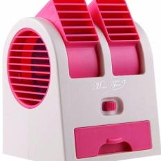 Ac Duduk Double Mini Fan Portable Blower Kipas Usb